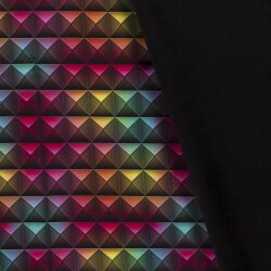 Softshell Digital Neon Dreiecke schwarz