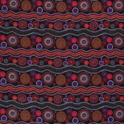 Softshell Digital bunte Mandala Streifen und Kreise schwarz