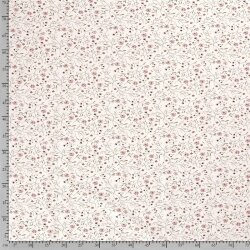 Baumwolljersey zarte Blumenranken creme