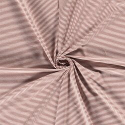 Baumwolljersey Mini Streifen 3mm *Bibi* - altziegelrot