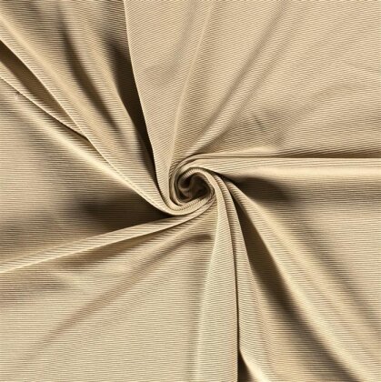 Rippenjersey Ottoman *Bibi* - hell beige
