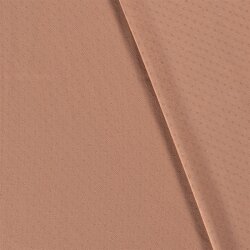 Feinstrickjersey *Bibi* Lochmuster - hell muskat
