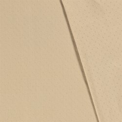 Feinstrickjersey *Bibi* Lochmuster - hell beige