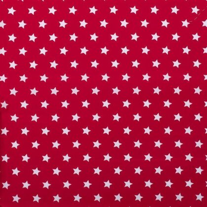 Baumwolle Sterne 15mm rot