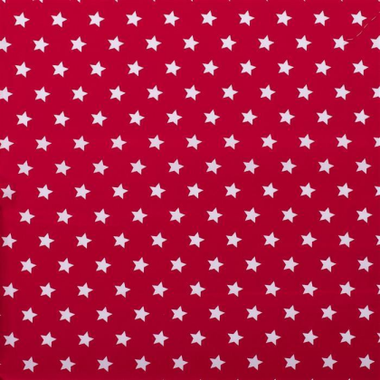 Baumwolle Sterne 15mm rot