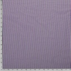 Baumwollpopeline Streifen 5mm - aubergine