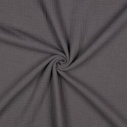 Musselin Uni *Vera*  - steingrau