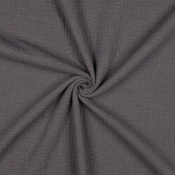 Musselin Uni *Vera*  - steingrau