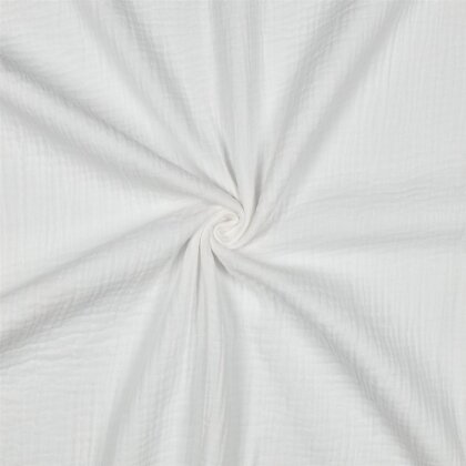 Musselin Uni *Vera*  - weiss