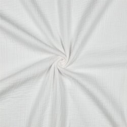 Musselin Uni *Vera*  - weiss