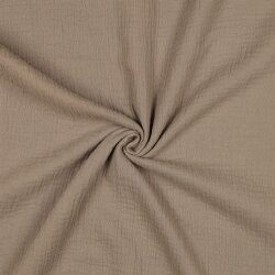 Musselin Uni *Vera*  - taupe