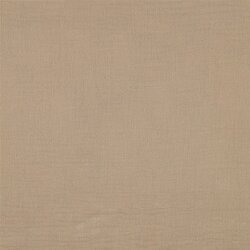 Musselin Uni *Vera*  - dunkelbeige