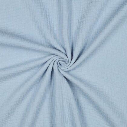 Musselin Uni *Vera*  - babyblau