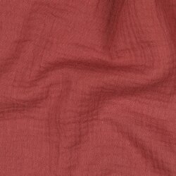 Musselin Uni *Vera*  - rubinrot