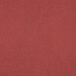 Musselin Uni *Vera*  - rubinrot