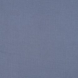 Musselin Uni *Vera*  - jeansblau