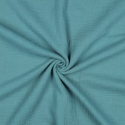 Musselin Uni *Vera*  - schattenblau
