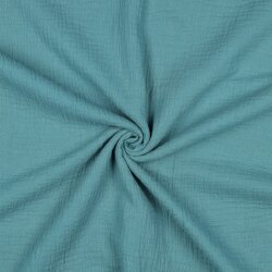 Musselin Uni *Vera*  - schattenblau