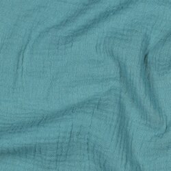 Musselin Uni *Vera*  - schattenblau