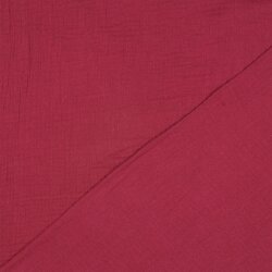 Musselin Uni *Vera*  - dunkelbeere