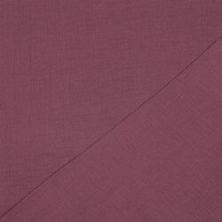 Musselin Uni *Vera*  - dunkelaltpflaume
