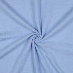 Musselin Uni *Vera*  - kalthellblau