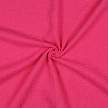 Musselin Uni *Vera*  - fuchsia