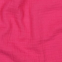 Musselin Uni *Vera*  - fuchsia