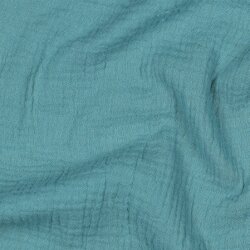 Musselin Uni *Gerda* BIO~Organic - schattenblau