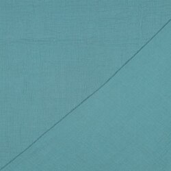 Musselin Uni *Gerda* BIO~Organic - schattenblau