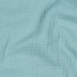 Musselin Uni *Gerda* BIO~Organic - atlantikblau