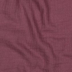 Musselin Uni *Gerda* BIO~Organic - dunkelaltpflaume