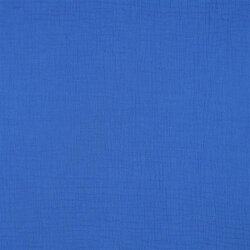 Musselin Uni *Gerda* BIO~Organic - königsblau