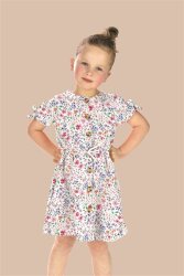 French Terry Digital Blumen - dunkelblau