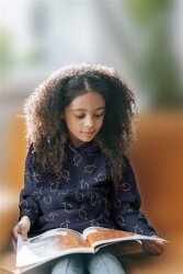 French Terry Zitronen - zimtbraun