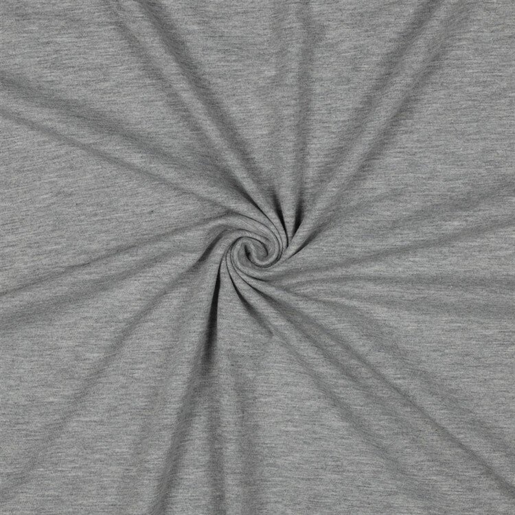 Baumwolljersey *Vera* - hellgrau meliert