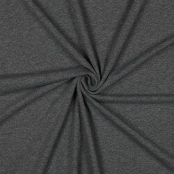 Baumwolljersey *Vera* - grau meliert