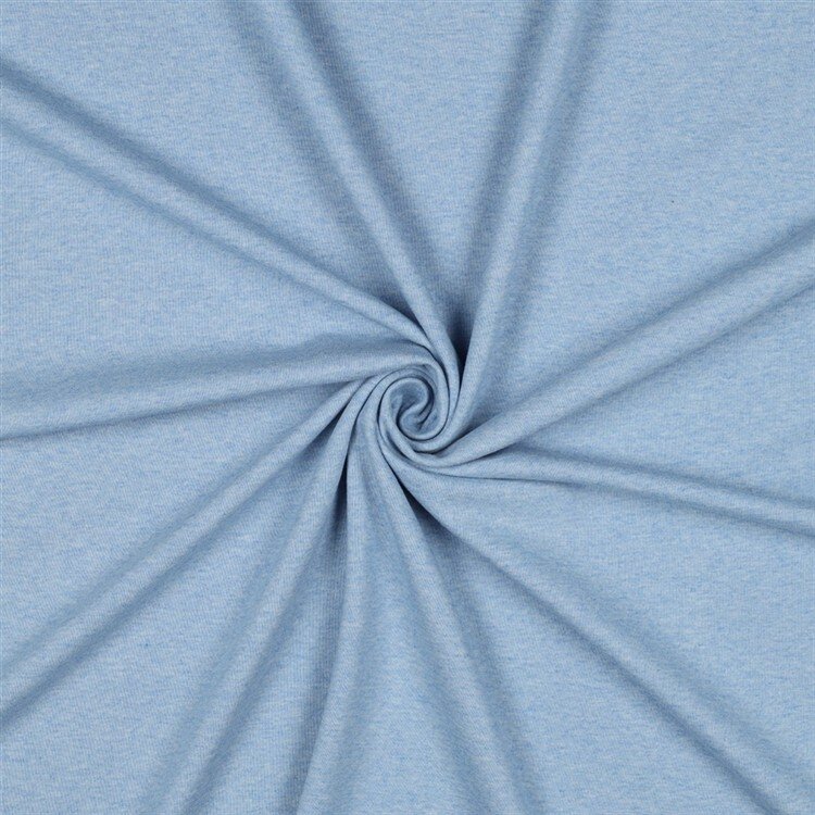 Baumwolljersey *Vera* - hellblau meliert