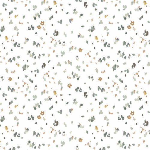 Baumwolljersey Digital Blütenregen - softweiß