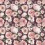 Baumwolljersey Digital Rosen - bordeaux