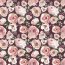 Baumwolljersey Digital Rosen - bordeaux