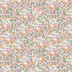 Baumwolljersey Digital kleine Blumen - salbei