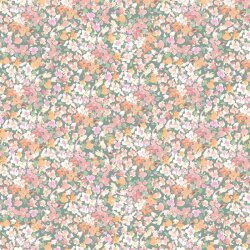 Baumwolljersey Digital kleine Blumen - salbei