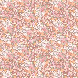 Baumwolljersey Digital kleine Blumen - perlrosa