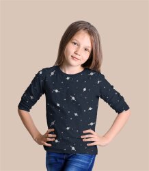 Baumwolljersey  Weltraum - altrosa