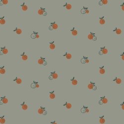 Baumwolljersey Organic Orangen - dunkelmint