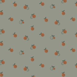 Baumwolljersey Organic Orangen - dunkelmint