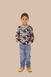 Ganzjahressweat Digital aquarell Batik - dunkelblau