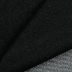 Stretch-Jeansstoff 110Z Recycled Vorgewaschen - schwarz