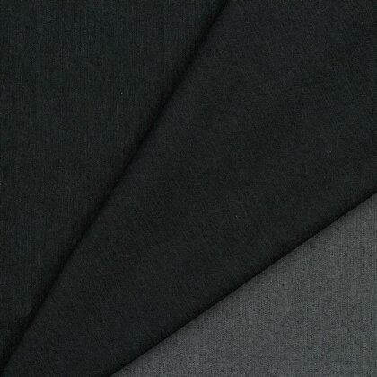 Jeansstoff Stretch Recycled - schwarz